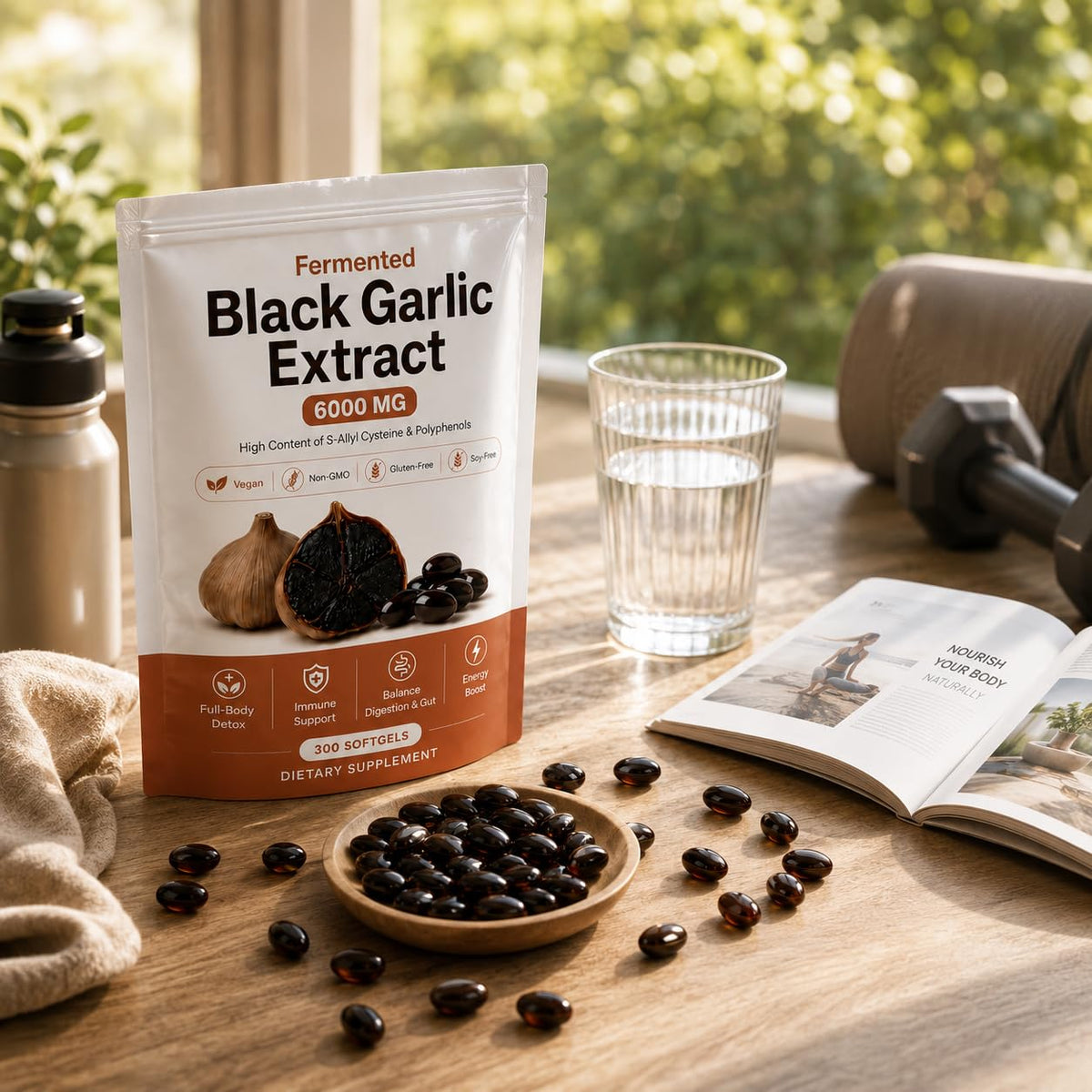Fermented Black Garlic Extract Softgel 300 Capsules A840501
