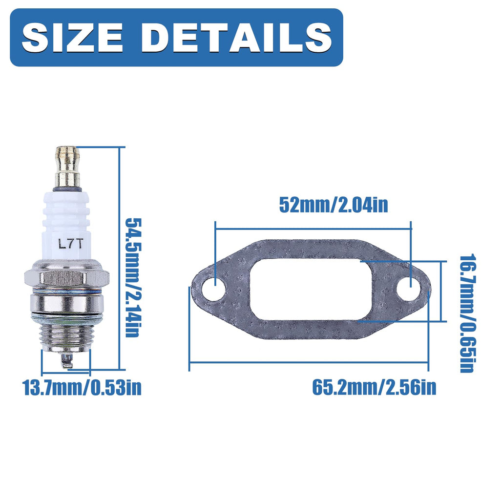 52mm Big Bore Top Cylinder End Kit Chainsaw W1264