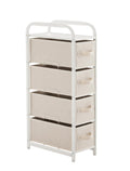 4 Drawer Narrow Fabric Dresser J81828