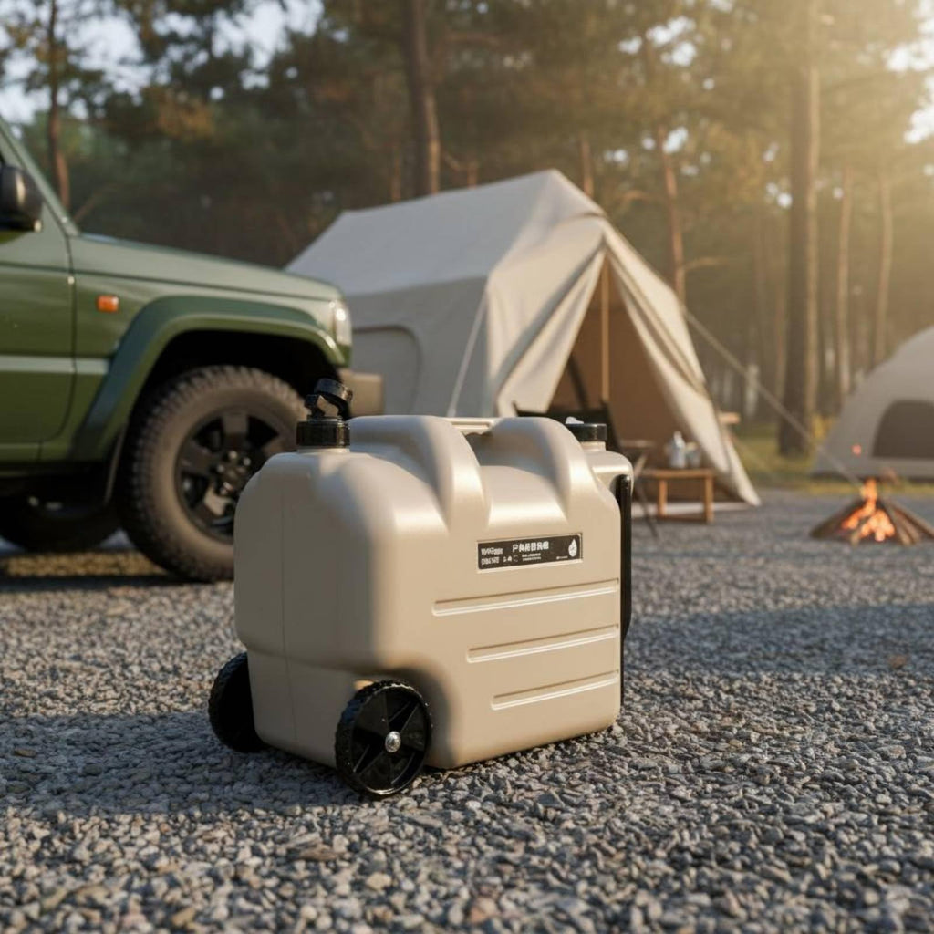 Portable Water Jug with Wheels and Built-In Tap P647926