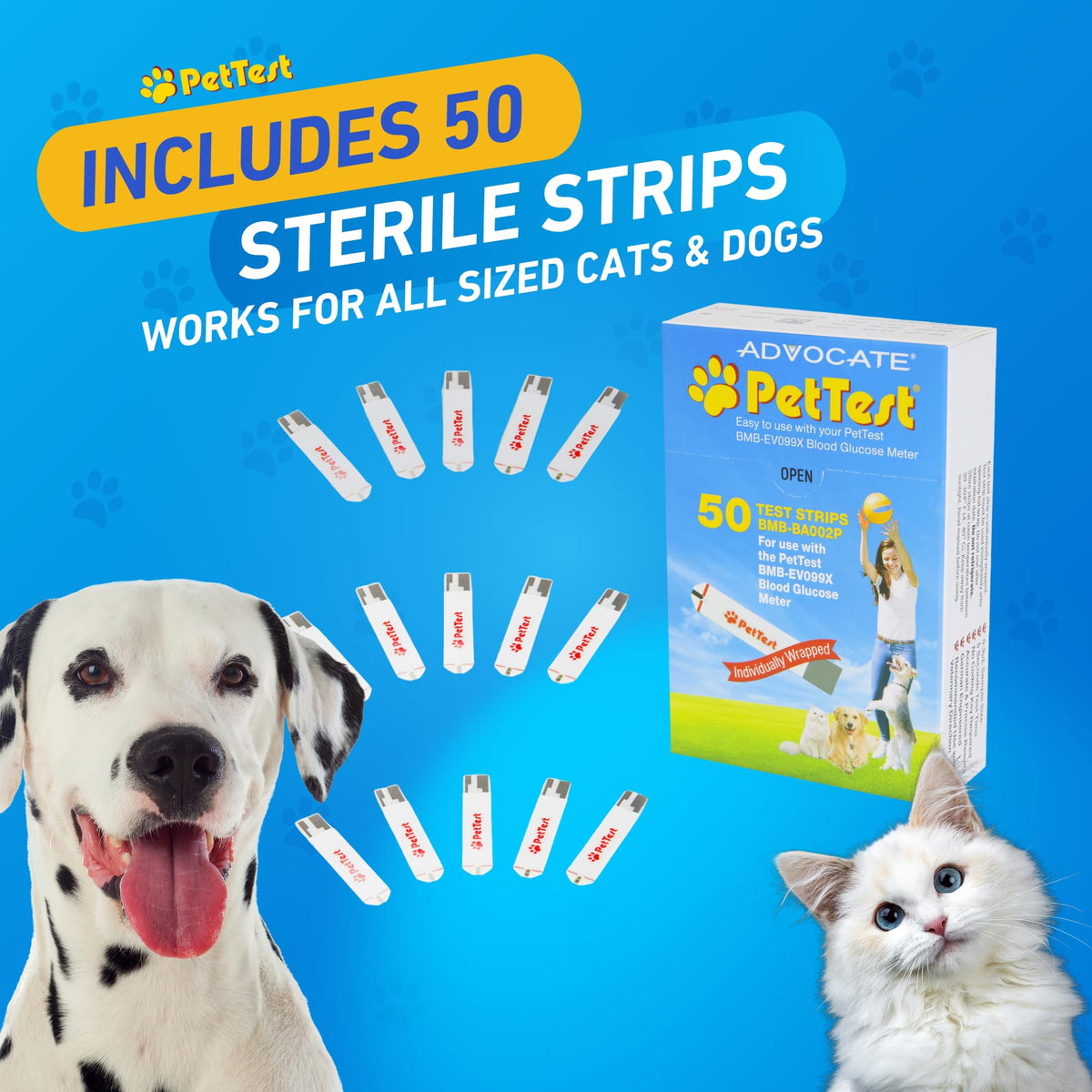 Blood Glucose Test Strips for Dogs & Cats, 50 R845