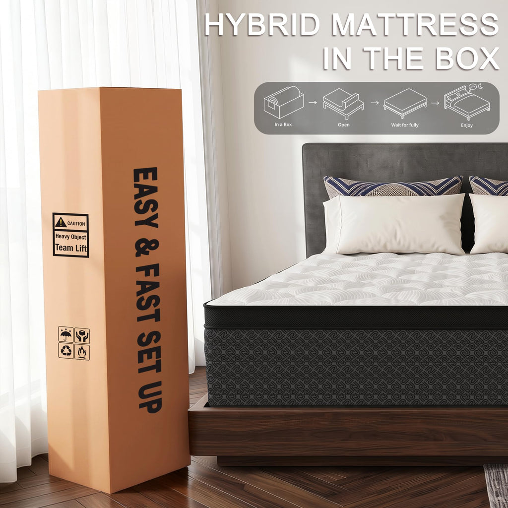 Full Size 12" Hybrid Memory Foam Mattress K36592