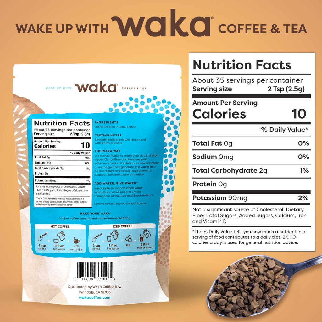 Instant Coffee Colombian Medium Roast Freeze Dried 3.5 oz T1773
