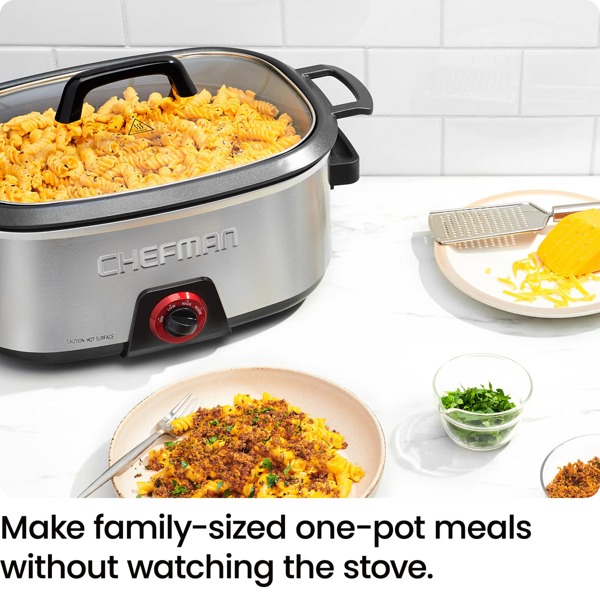 6-Quart Electric Slow Cooker with Removable Nonstick Insert H413536