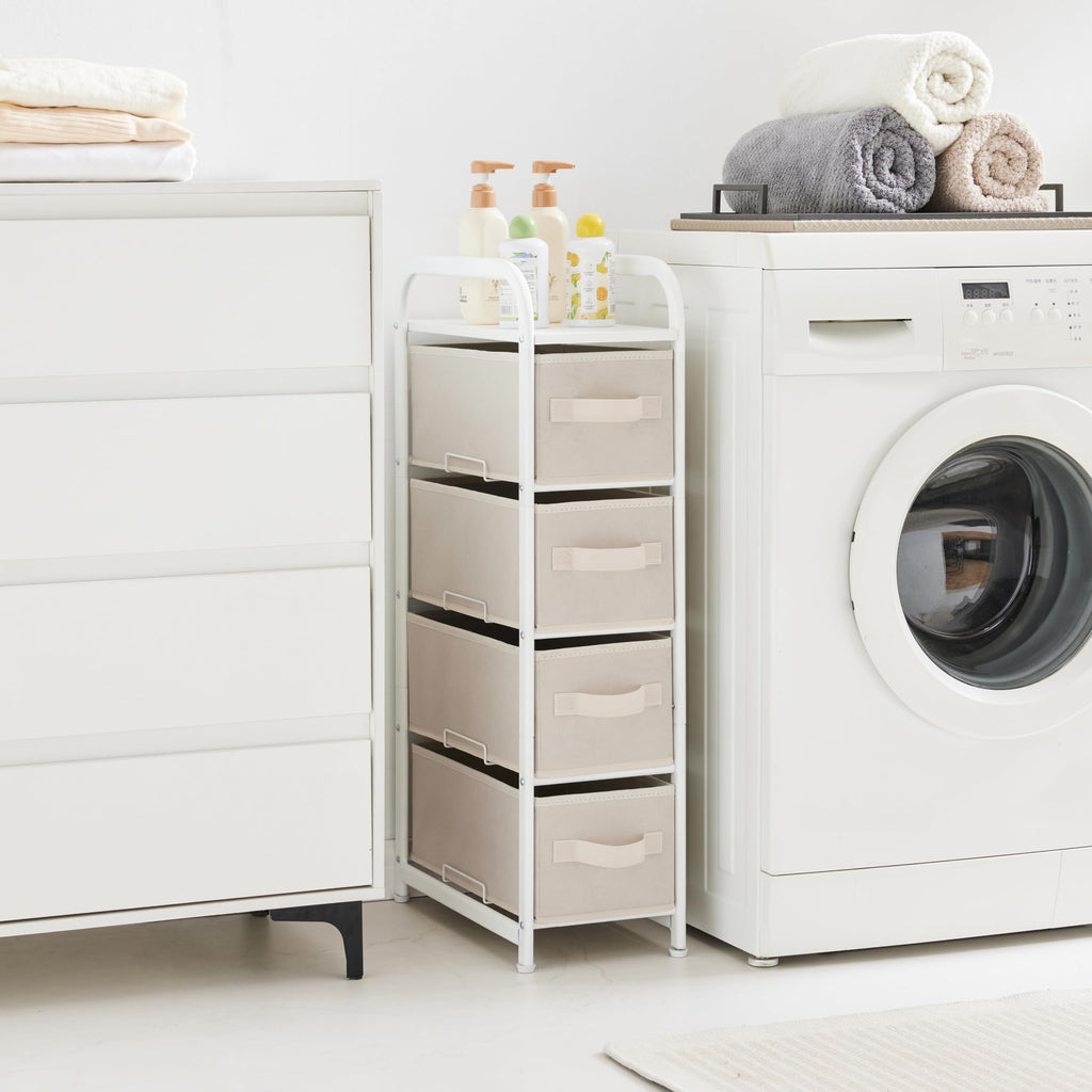 4 Drawer Narrow Fabric Dresser J81828