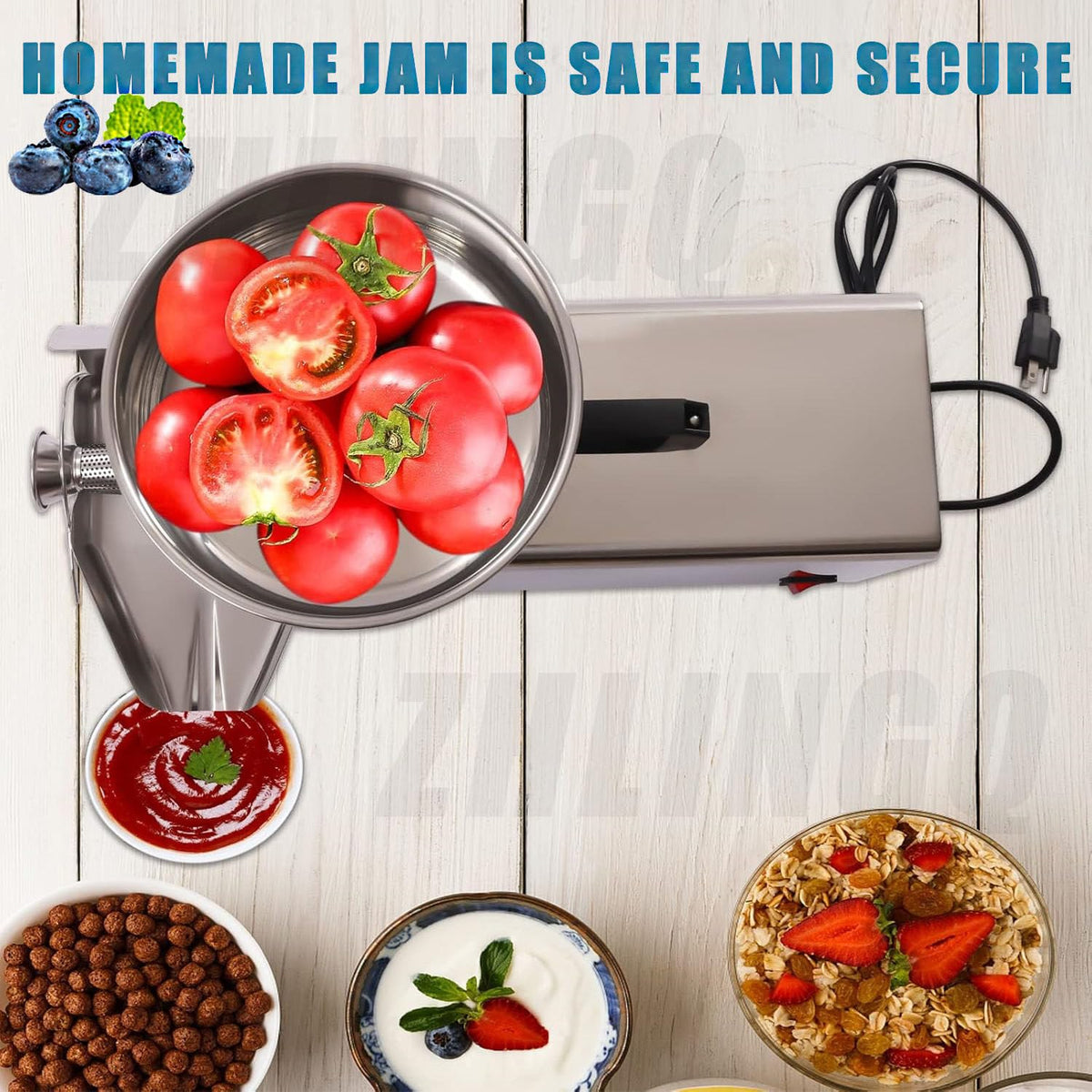 450W Stainless Steel Electric Food Mill I564488