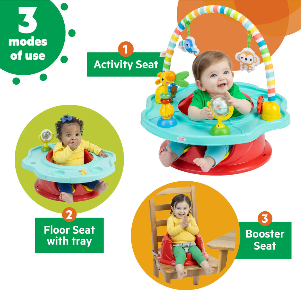 3-in-1 Baby Activity Seat with Toys, Snacking Tray, Booster Seat C863486
