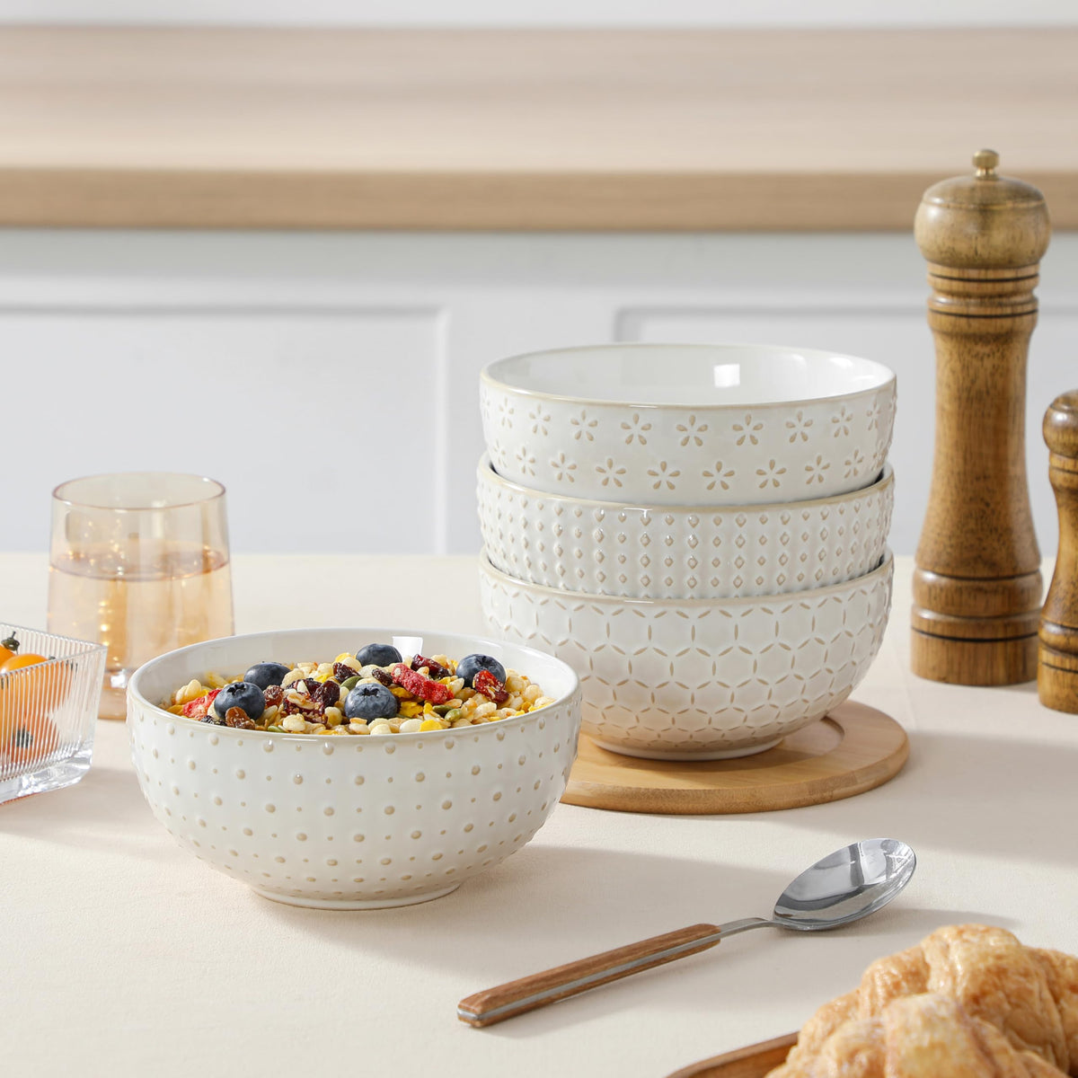 30 Ounce Ceramic Soup Bowls Set of 4 P797