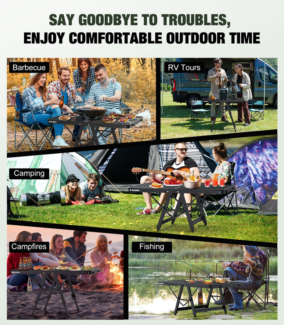Portable Folding Grill Table Q8896