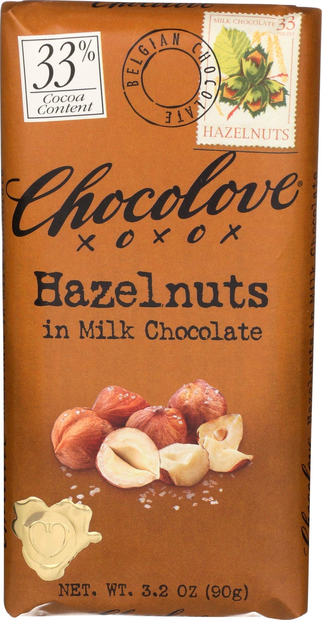 Hazelnut Milk Chocolate Bar 3.2 OZ N743126