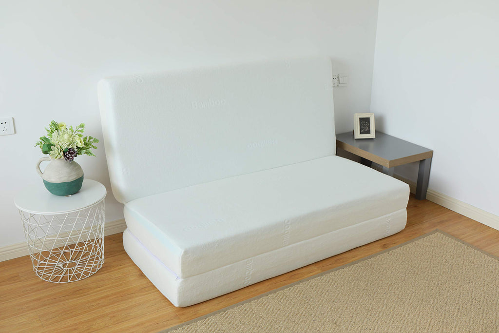 6-Inch Gel Infused Memory Foam Tri-fold Mattress with Bamboo Cover D710