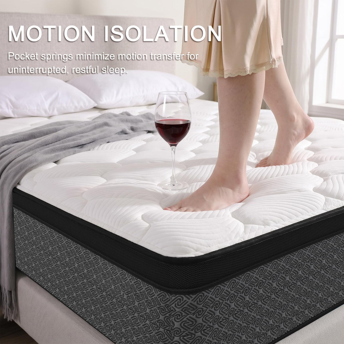 Full Size 12" Hybrid Memory Foam Mattress K36592