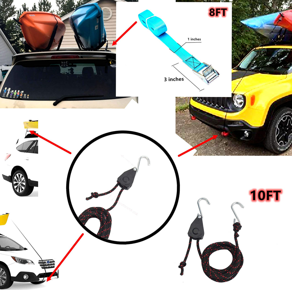 Heavy Duty Kayak Rack with Ratchet Tie X9447