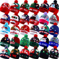 Light Up Christmas Hats Bulk LED Beanies G3656