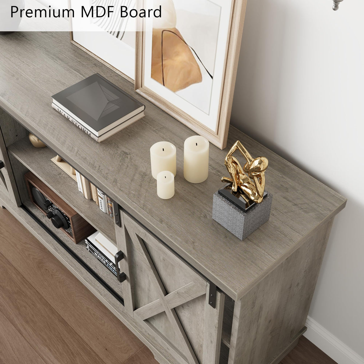 Farmhouse TV Stand and Entertainment Center X951586