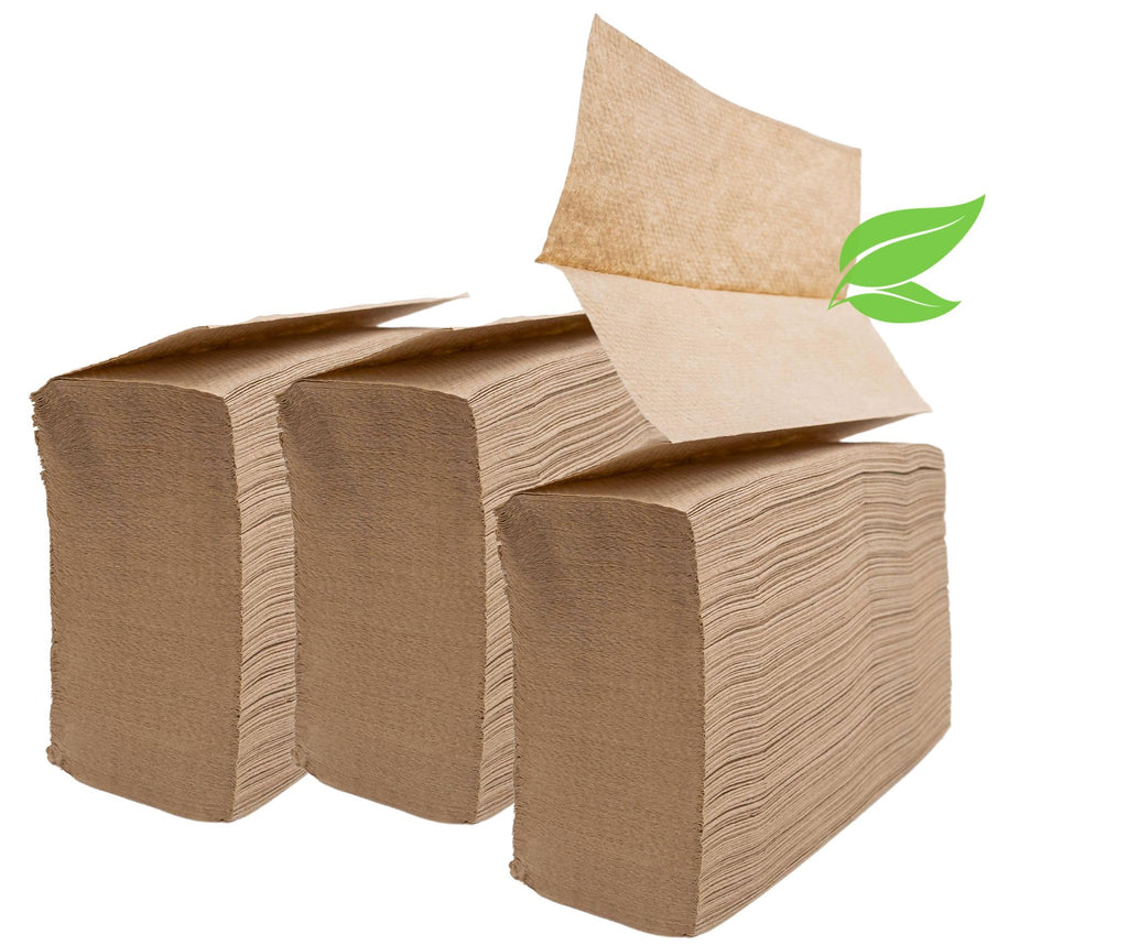 Brown Unbleached Z-Fold Paper Towels 1000ct O94800