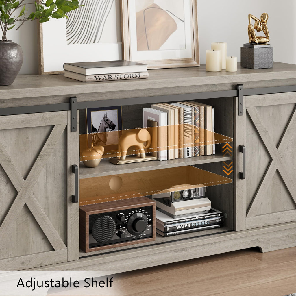 Farmhouse TV Stand and Entertainment Center X951586