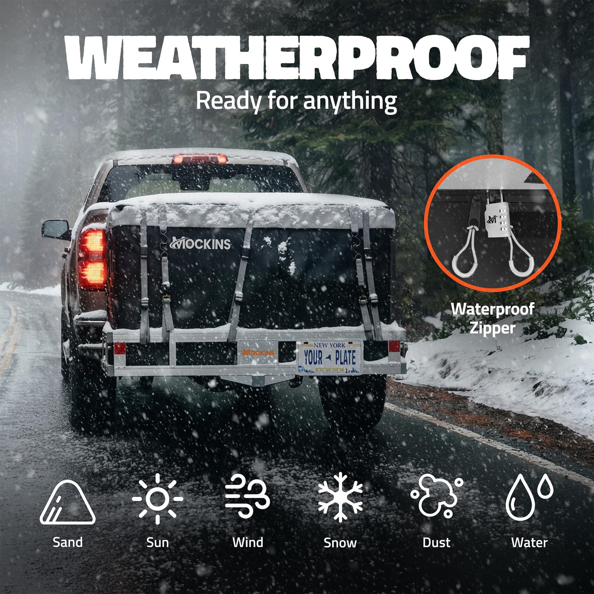 Aluminum Hitch Cargo Carrier & Cargo Bag V26694