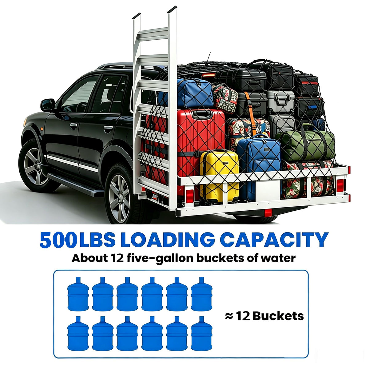 Wheelchair Scooter Carrier with Ramp, 500 lbs Capacity C2342