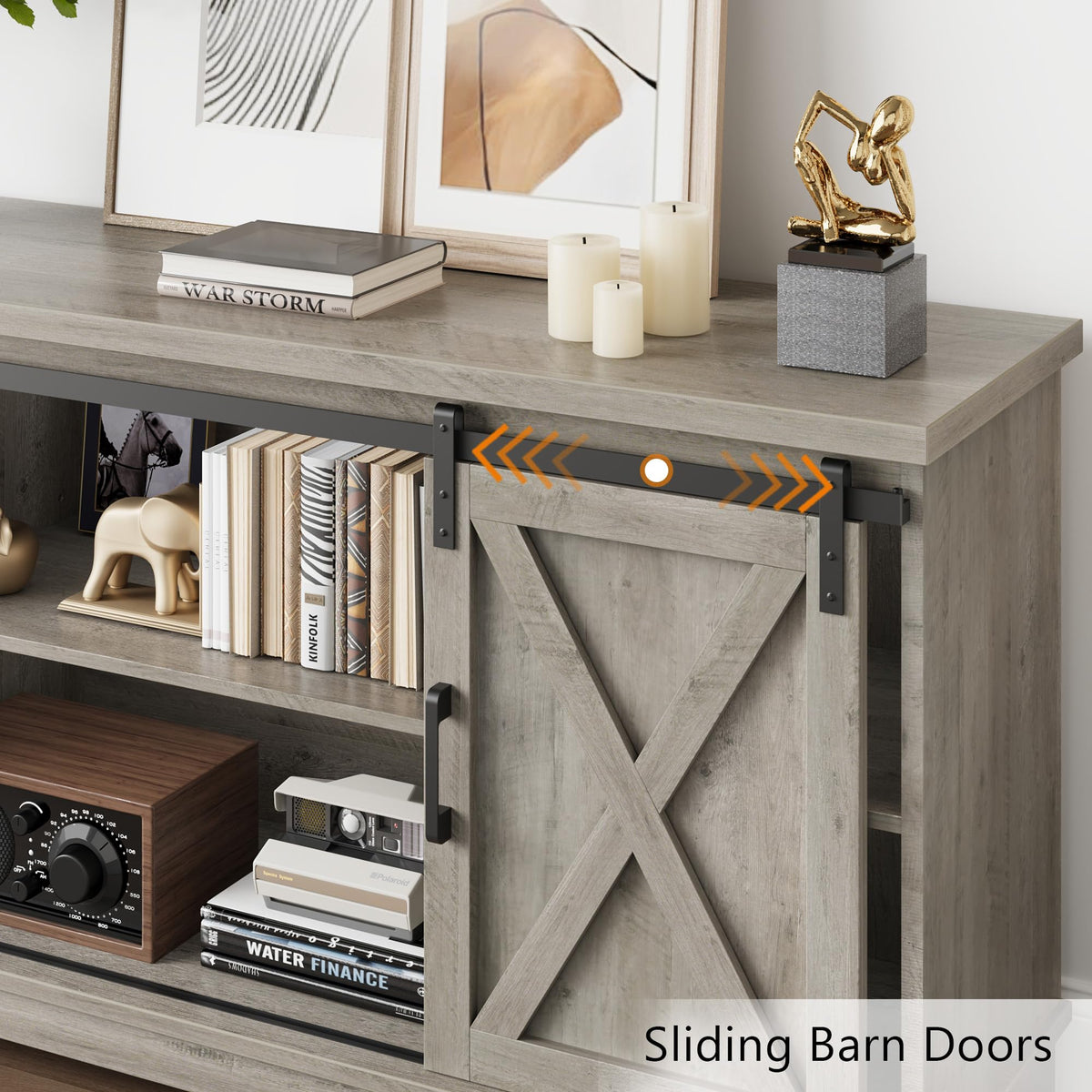 Farmhouse TV Stand and Entertainment Center X951586