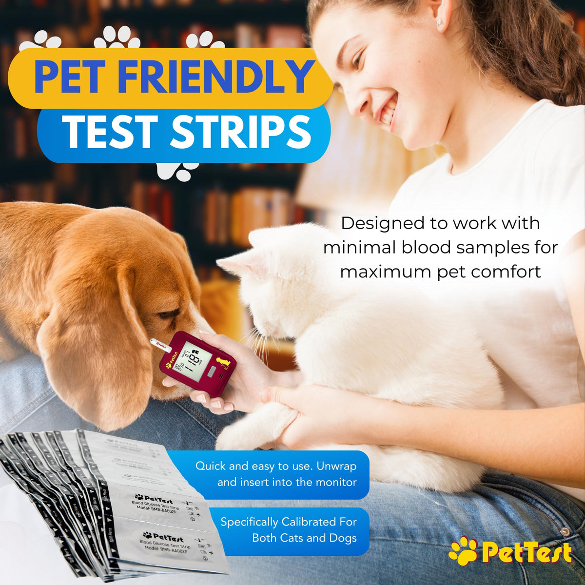 Blood Glucose Test Strips for Dogs & Cats, 50 R845