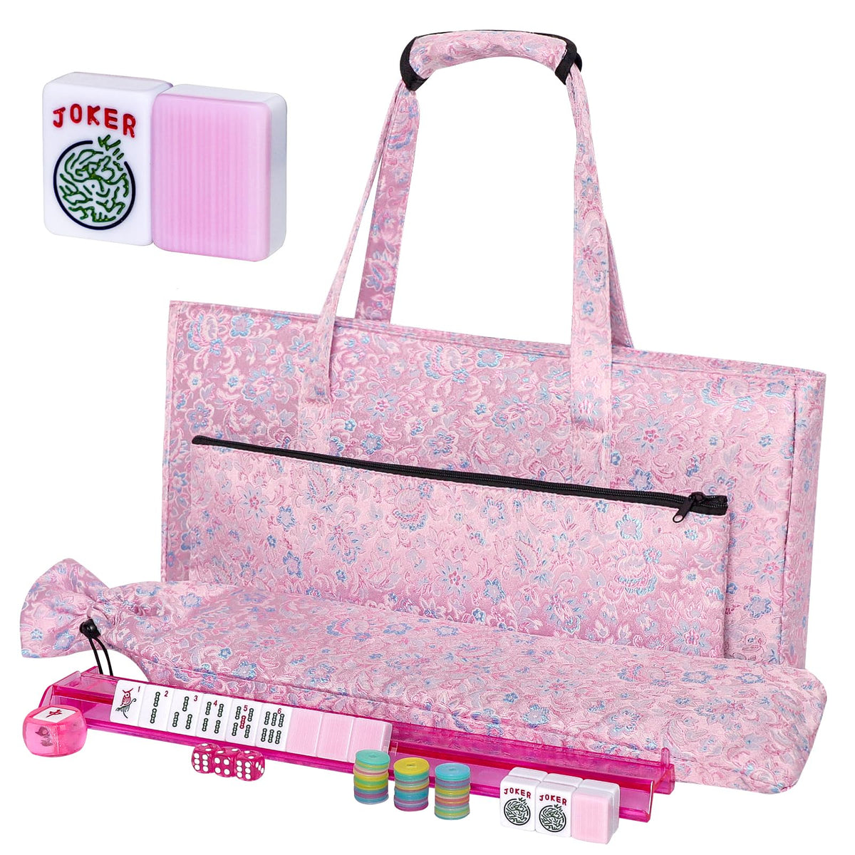 American Mahjong Game Set 166 Pink Tiles N817