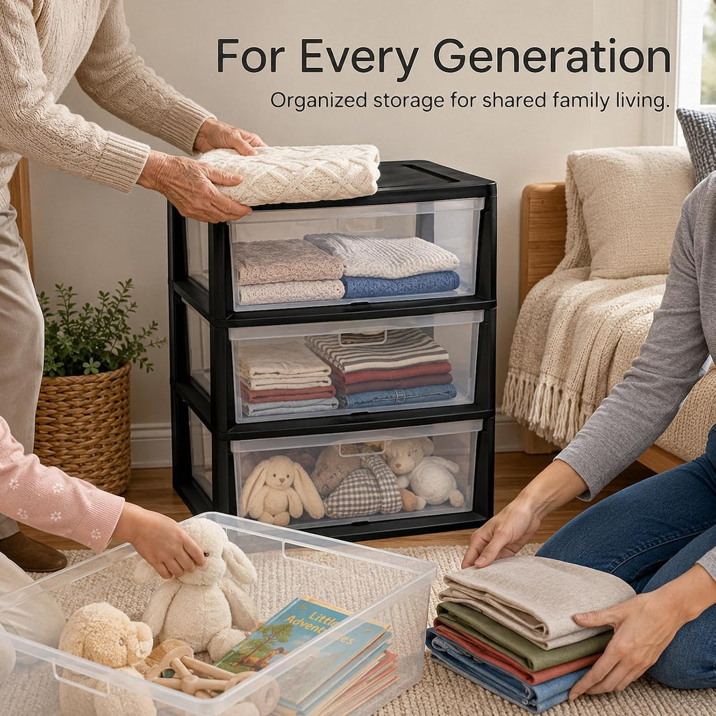 3 Drawer Plastic Storage Cart T4511