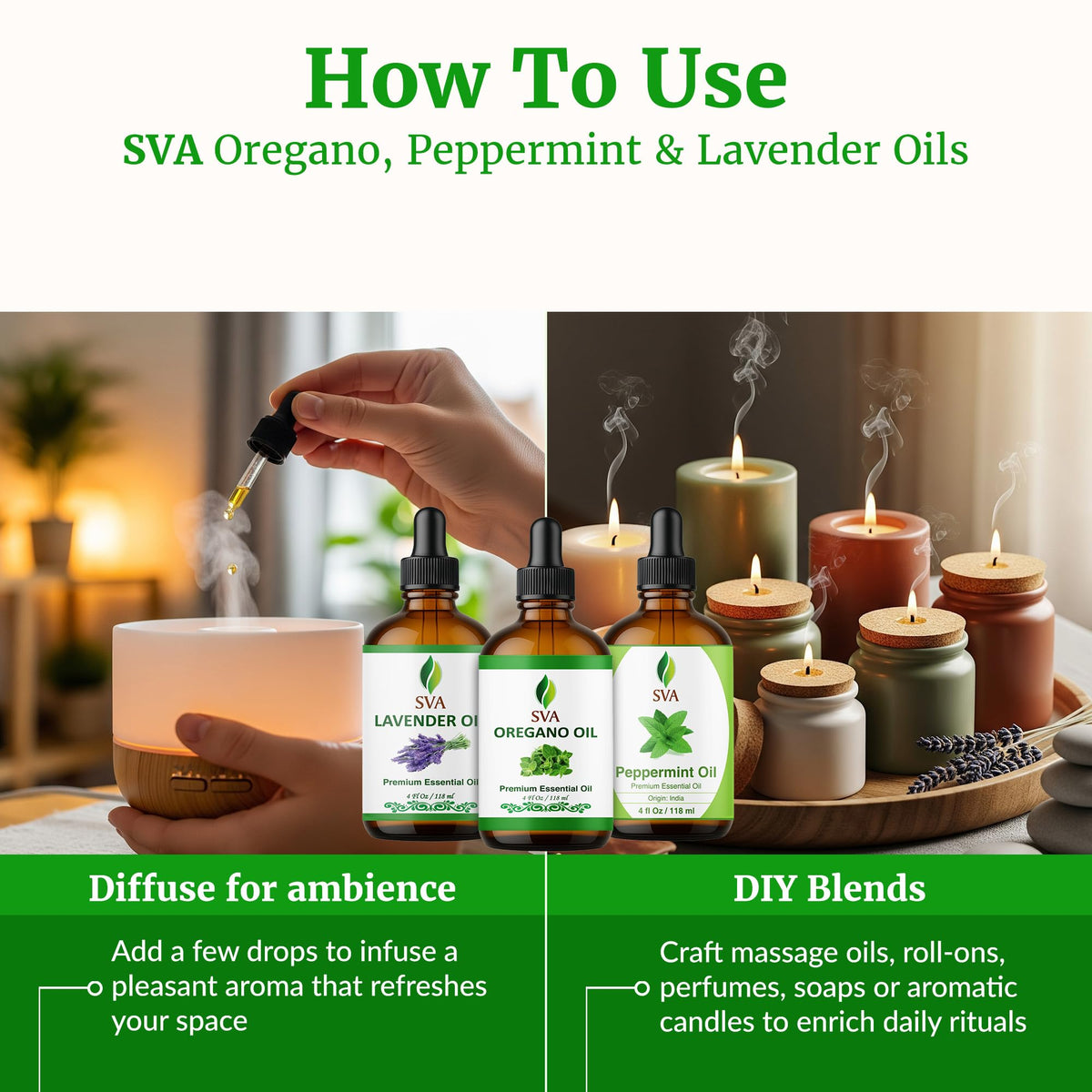 Oregano Aromatic Trio Glass Bottles with Droppers 4 Fl oz L861921
