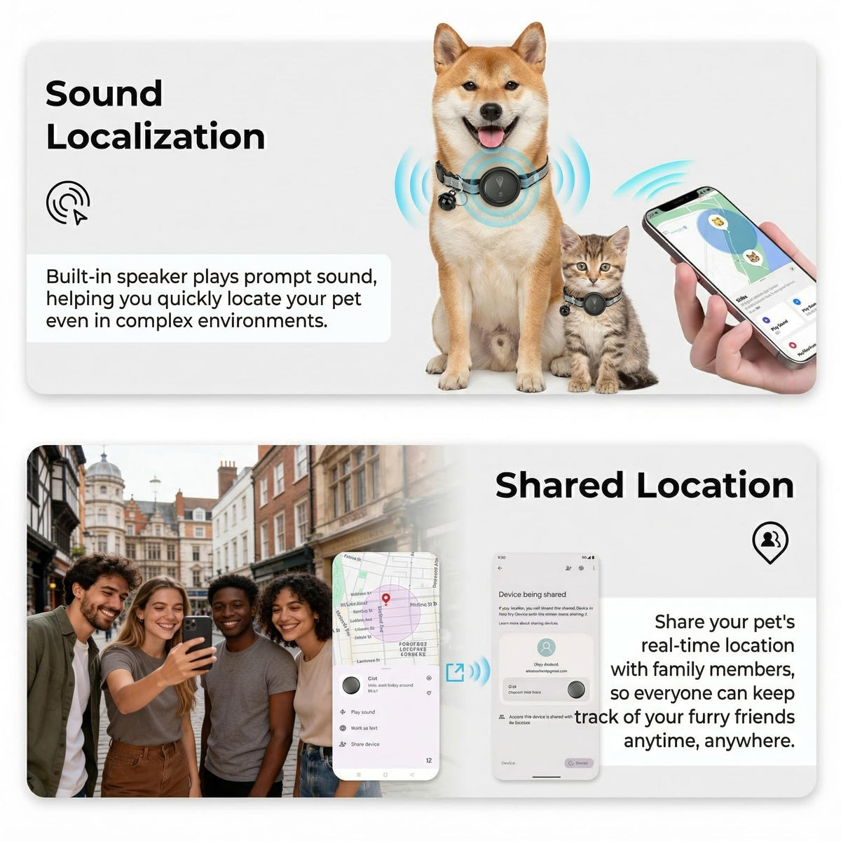GPS Pet Tracker for Dogs & Cats P8945
