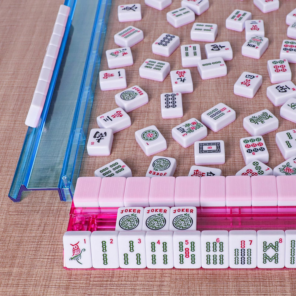 American Mahjong Game Set 166 Pink Tiles N817