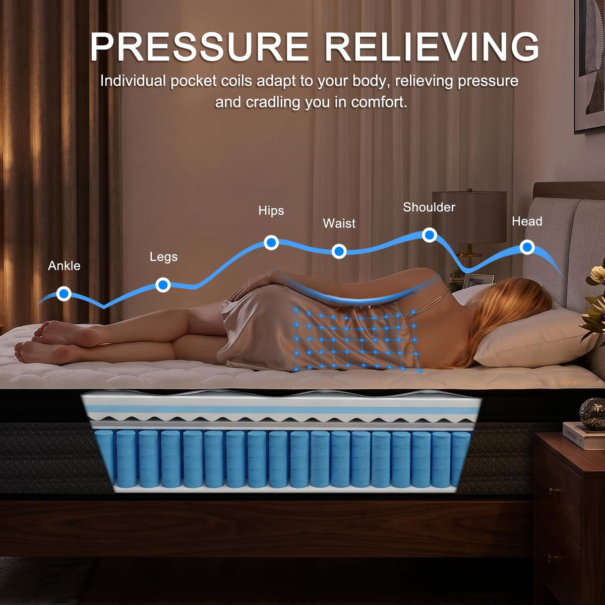 Full Size 12" Hybrid Memory Foam Mattress K36592