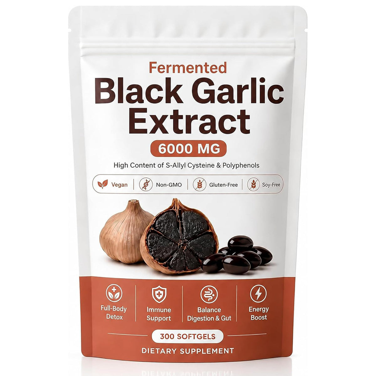 Fermented Black Garlic Extract Softgel 300 Capsules A840501