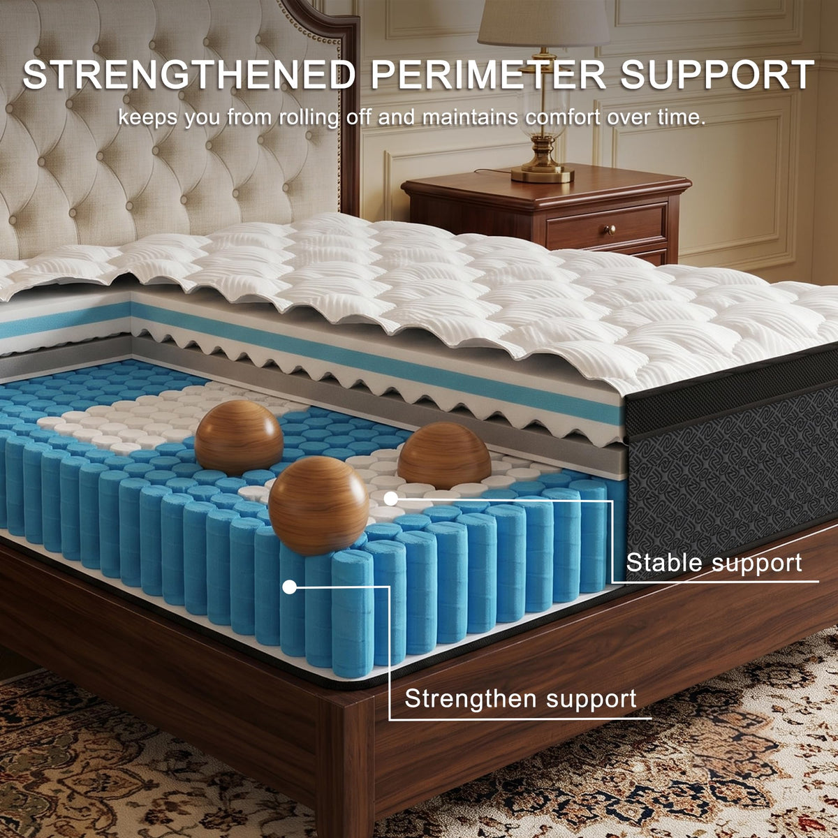 Full Size 12" Hybrid Memory Foam Mattress K36592