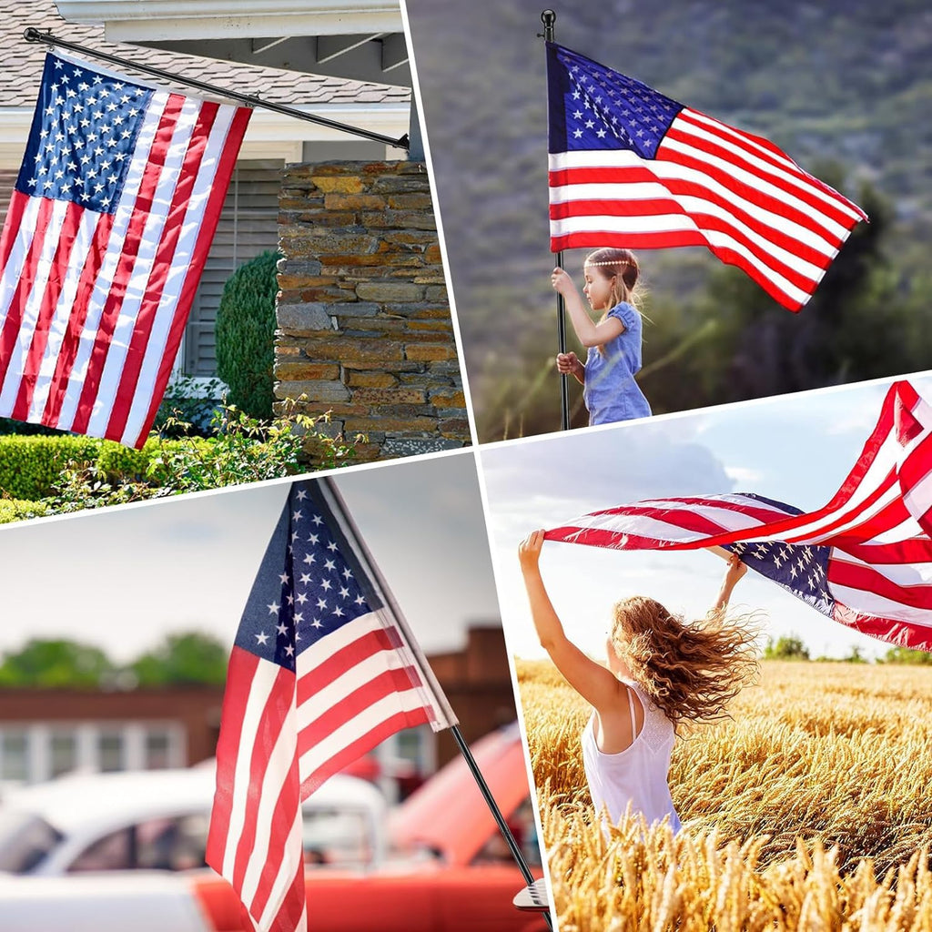 5ft Tangle Free Flag Pole Kit with 3x5 US Flag O289