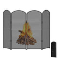 Foldable Wrought Iron Fireplace Screen B662