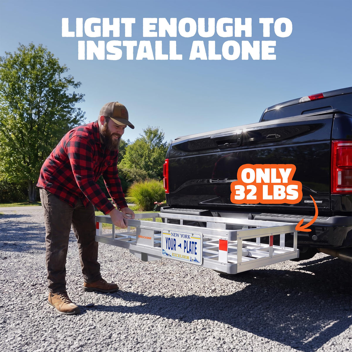 Aluminum Hitch Cargo Carrier & Cargo Bag V26694